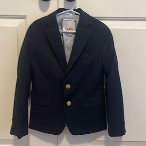 Izod Navy Boys Blazer Sz 7 wore twice EUC